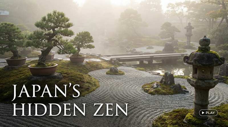 小马拉大车植物视频-日式禅意盆景视频